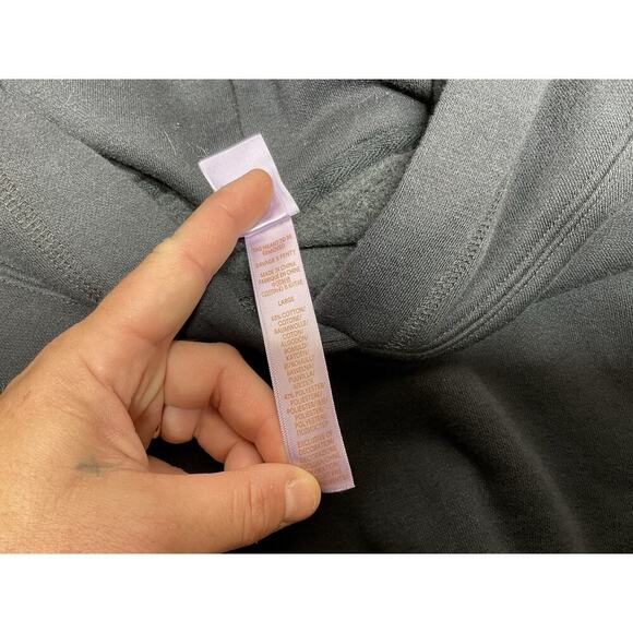 Savage X Fenty Rihanna Essential Racer Oversized Cropped Hoodie Black Large - Picture 12 of 14